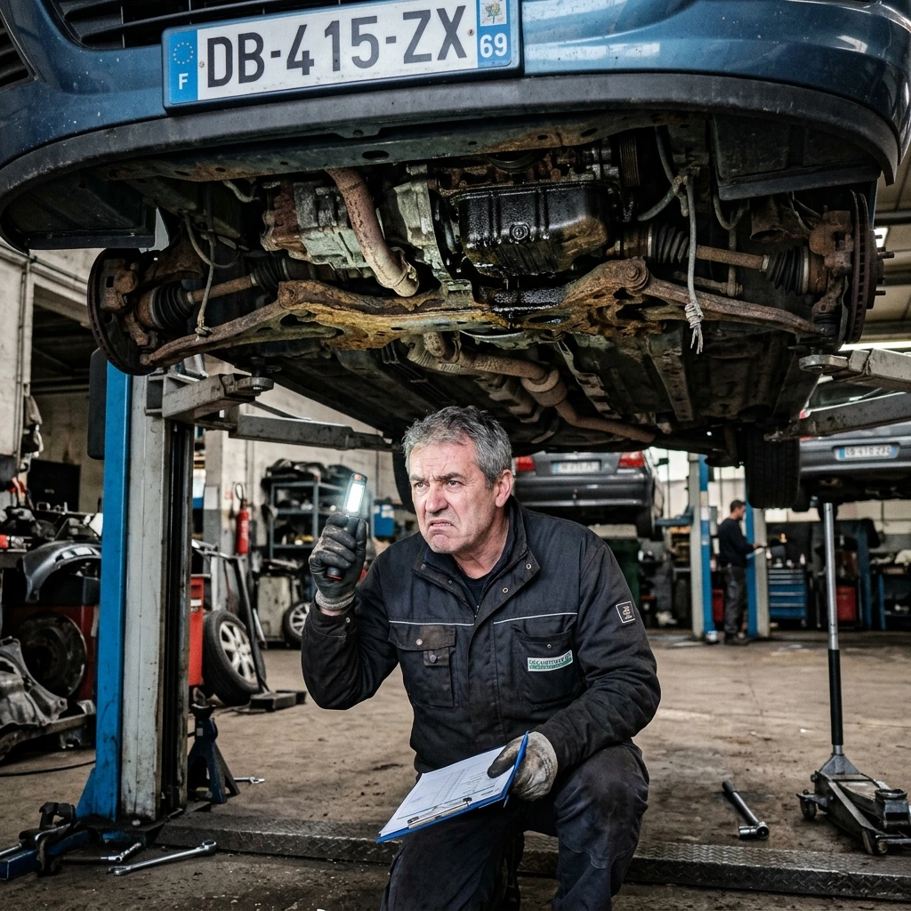 « Elle avait l'air neuve, mais le châssis était rongé par la rouille. »